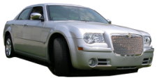 Hire a matching silver Chrysler 300 saloon for your wedding or civil ceremony